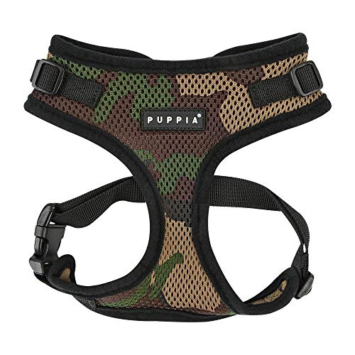 Puppia Authentic Puppia Ritefit Harness With Adjustable Neck, Camo, Medium