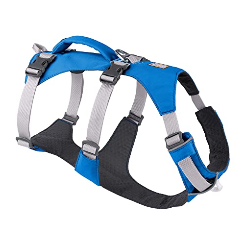 Ruffwear, Flagline Dog Harness, Lightweight Lift-and-Assist Harness with Padded Handle, Blue Dusk, Medium