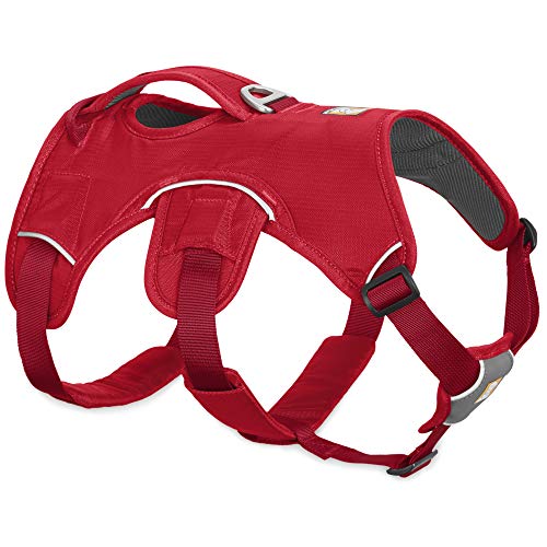 Ruffwear, Web Master, Multi-Use Support Dog Harness, Hiking and Trail Running, Service and Working, Everyday Wear, Red Currant, Large/X-Large