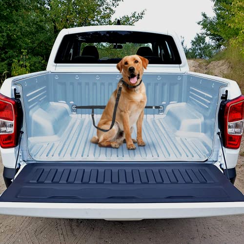 The Buddy System Truck Bed Leash Tether Dog Harness - Safety Harness for Dogs to Ride in Pickups, SUV, Cars, and Trucks