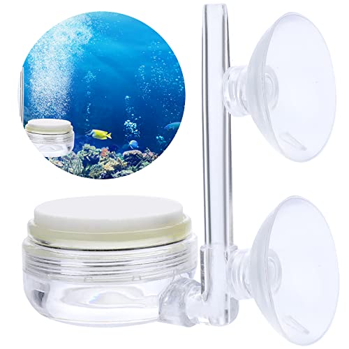 TIESOME Aquarium Air Stone Fish Tank Nano Bubble Stone Kit, with Control Valve Quiet and Suckers Super High Dissolved Oxygen Diffuser Makes Super Tiny Bubbles for Fish Tank and Hydroponic