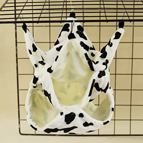 Toysructin Guinea Pig Hammock, Warm Hanging Hamster Accessories Hideout, Hanging Gerbil Hammock Bed House, Plush Cage Toys Hanging Swing for Ferret Warm Dwarf Hanging Cage Decoration Sugar Glider