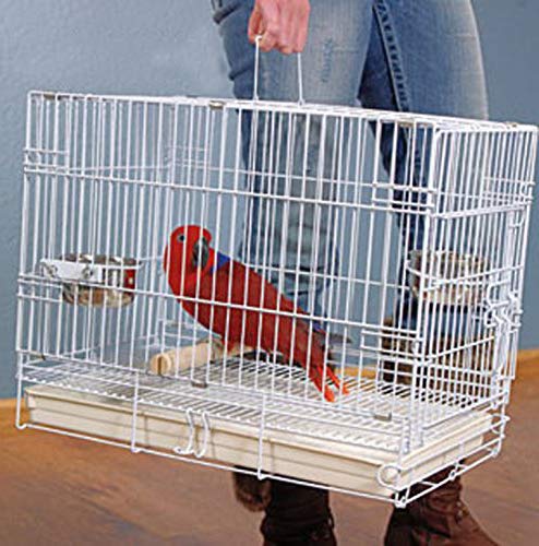 Two Size, Large Travel Vet Collapsable Parrot Bird Carrier Cage