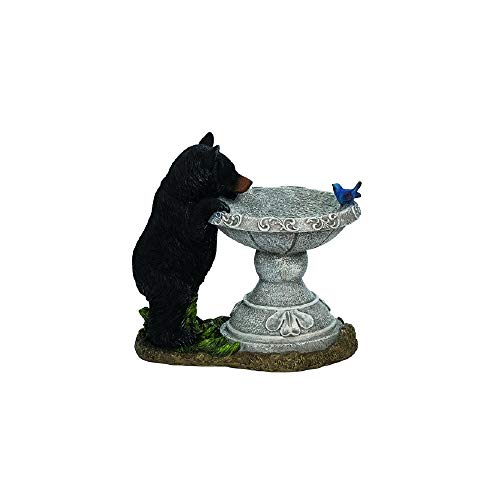 Bear Bird Bath 2024 Vet Ranch We Love Pets   Valyria Llc Transpac A5973 Resin Black Bear Bird Bath 