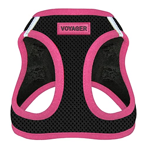 Voyager Step-In Air Dog Harness - All Weather Mesh Step in Vest Harness for Small and Medium Dogs by Best Pet Supplies - Pink, Small