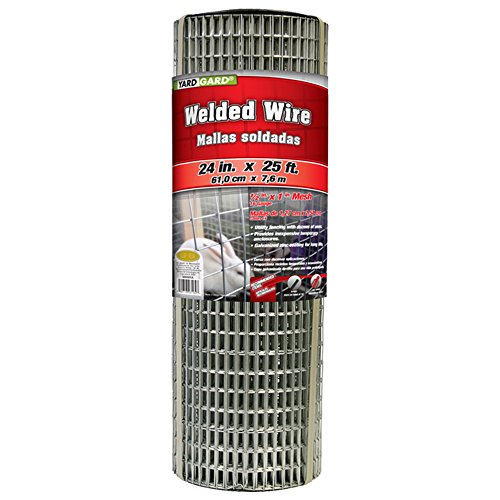 YARDGARD 309301A 24 inch by 25 foot 16 gauge, 1/2 inch by 1 inch mesh galvanized welded wire