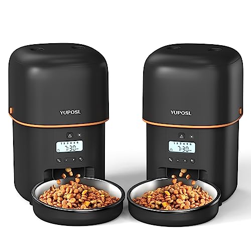 Automatic Cat Feeder For Two Cats 2024 Vet Ranch We Love Pets   Yuposl Automatic Dog Feeders 2 Packs 8cup68oz For Pets Cat Feeder Over 