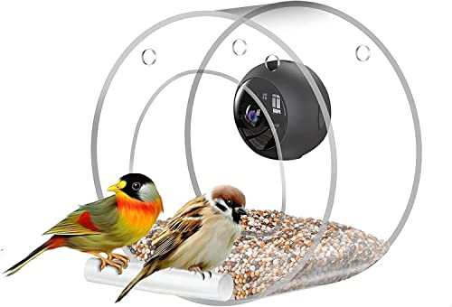 Zreswap Bird Feeder with Watching Camera: 1080P Night-Version Camera, 170° Ultra Wide-Angle Lens, 2.4G WiFi Hotspot Remote Connection with Cellphone for Bird Watching, Gift for Family
