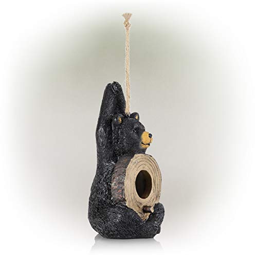 Alpine Corporation ZEN746 Alpine Bear Birdhouse, Multicolor