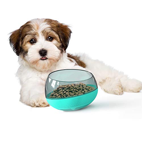 ANYPET Slow Feeder Bowl for Small Medium Dogs Cats, No-Spill Large Capacity Interactive Feeder, Blue (APF03B)