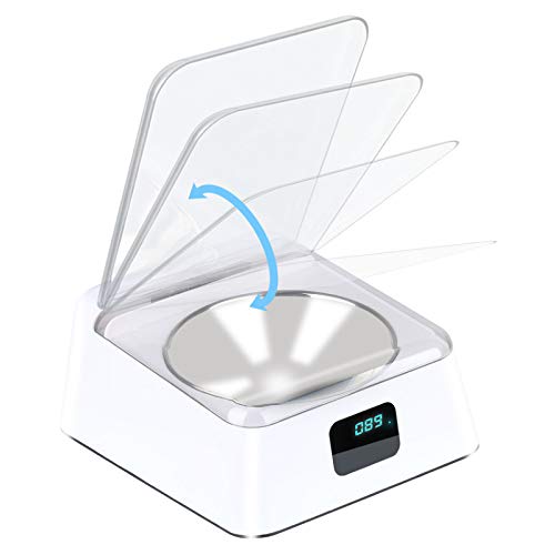 AOOF Pet Supplies 5g Bowl Intelligent Feeder Infrared Sensing Automatic Cover Opening and Insect Prevention 白色