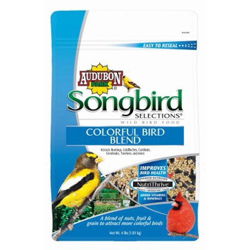 Audubon Park Songbird Selections, 4-Pound Songbird Selections 11972 Colorful Blend Wild Bird Food