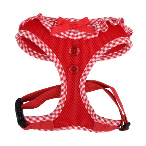 Authentic Puppia Vivien Harness, Red, Medium