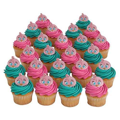 Bakery Crafts Angry Birds Stella Officially Licensed 24 Cupcake Topper Rings