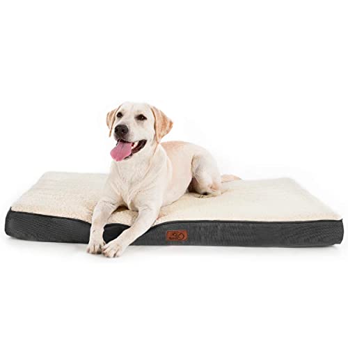 Bedsure Dog Bed for Large Dogs - Big Orthopedic Dog Bed with Removable Washable Cover, Egg Crate Foam Pet Bed Mat, Suitable for Dogs Up to 65 lbs