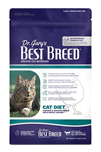 Best Breed Cat Diet Made in USA [Natural Dry Cat Food for All Ages] - 4lbs.