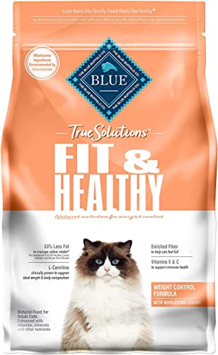 Blue True Solutions Fit & Healthy Natural Weight Control Adult Dry Cat Food, Chicken 3.5 lb (2 Pack)