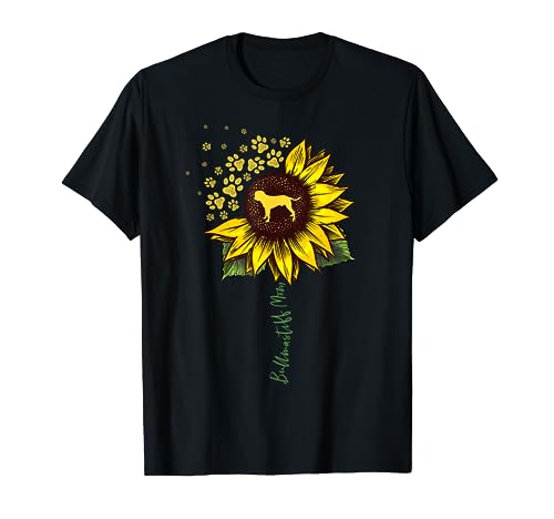 Bullmastiff Mom Sunflower Bullmastiff Gifts Dog Mom Mama T-Shirt