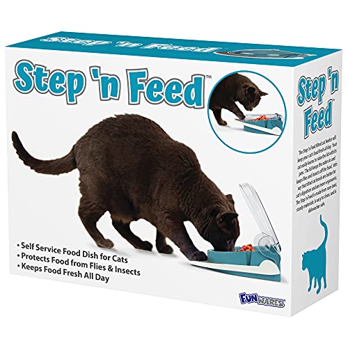 Cat Flip - Step N Feed Tilted Cat Food Bowl with Cover