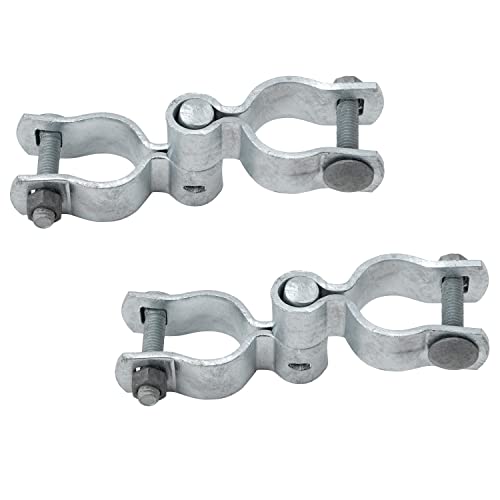 Chain Link Fence Gate Hinge Kit, VIVIDA 1-5/8" Gate Hinge Include Female Gate Hinge(2 PCS), Male Gate Hinge(2 PCS), Chain Link Fence Gate Hinge, Galvanized Gate Hinge, Chain Link Fence Parts