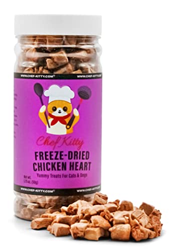 Chef Kitty - Premium Freeze Dried Cat Treats Chicken Heart 1.75oz