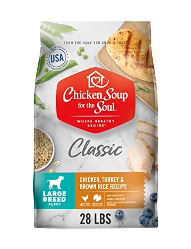 Chicken Soup Large Breed Puppy - Chicken, Turkey & Brown Rice Recipe 28lb
