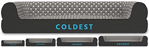 Coldest Cozy Dog Bed - Cooling Small, Medium Large Dogs Beds - Best for Washable Removable Cover Comfy and Anti Slip (Large, Grey)