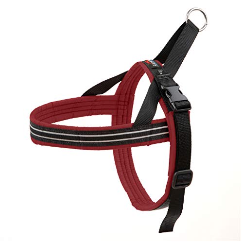 ComfortFlex Sport Harness - American Made No Pull Dog Harness for Small, Medium, Large Dogs - Padded, Reflective No Rub Harness for Walking & Running - Medium, Bordeaux