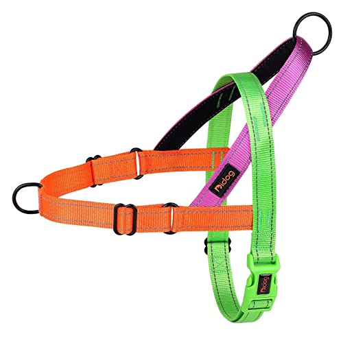 Didog No Pull Dog Harness with Soft Padded Handle, Quick Fit & Lightweight Adjustable Vest Harness, Easy for Training Walking for Small & Medium and Large Dogs(Green,L)