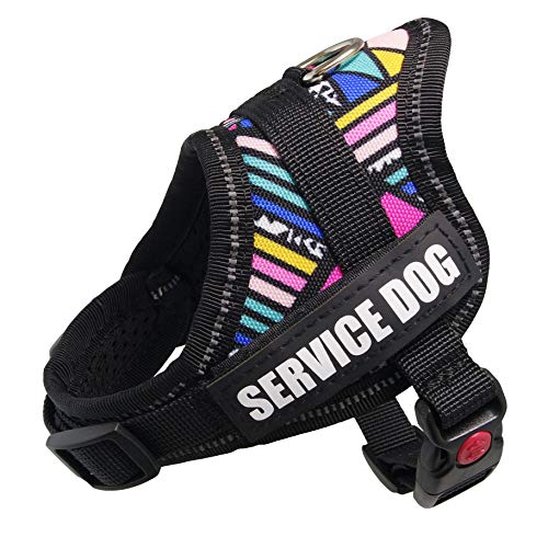 Dihapet Dog Harness, Service Dog Vest, No Pull No Choke Dog Vest for Training Walking Jogging, XXXS Chest 12-13in