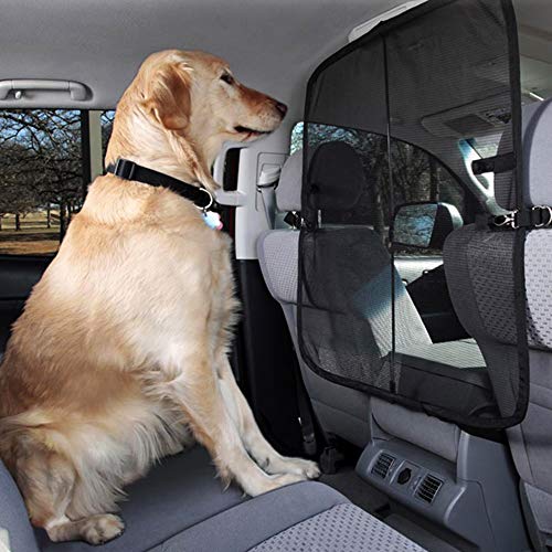 Dog Car Barrier Seat Screen in Car for Pet, Carrier &Travel Accessories,Front Seat Barriers, for Cars, Truck and SUV,Car Shield to Keep Dogs Back