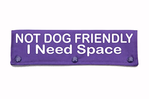 Dog Leash Sleeve - NOT DOG FRIENDLY I Need Space- Available in 10 colors- Dog Leash wrap snaps over your leash, Now choose your size