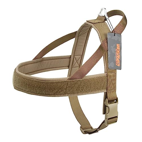 EXCELLENT ELITE SPANKER No Pull Dog Harness Padded Dog Harness Adjustable Nylon Small Dog Harness Walking Dog Harness for Training Running(COB-M)