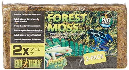 Exo Terra Forest Plume Moss, 7 Quarts, 2-Pack