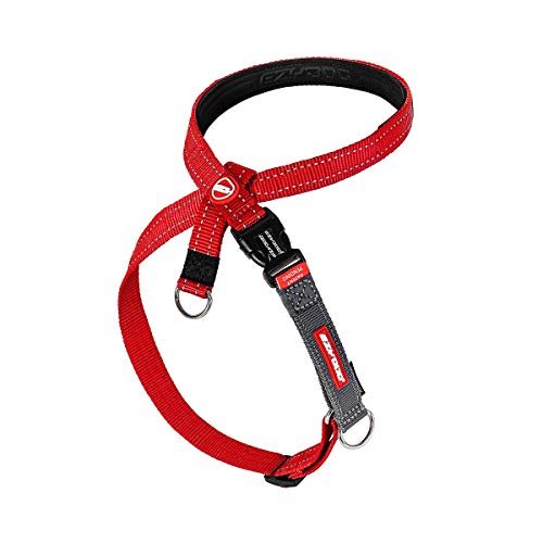 EzyDog Crosscheck Harness - Dog Training Harness - No Pull Harnesses for Dogs - Escape Proof, Reflective, Comfortable, Easy to Fit (S, Red)