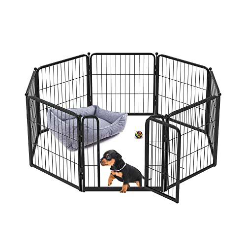 FXW HomePlus Dog Playpen Designed for Indoor Use, 24" Height for Puppy and Small Dogs│Patent Pending