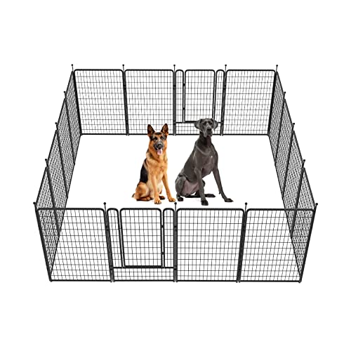 FXW Rollick Dog Playpen Designed for Camping, Yard, 50" Height for Small/Medium/Large Dogs, 16 Panels