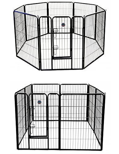 Go Pet Club Heavy Duty Pet Play and Exercise Pen with 8 Panels, 40-Inch