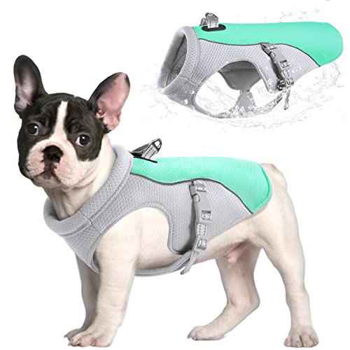 Gorsbark Adjustable Dog Cooling Vest Harness with Reflective Design for Summer Outdoor Activities, UV Protection Dog Cooling Jacket with Breathable Mesh for Small Medium Large Dogs