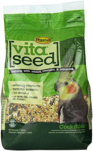 Higgins Vita Seed Cockatiel Food 2.5 LB Bag (Fast by Just Jak's Pet Market