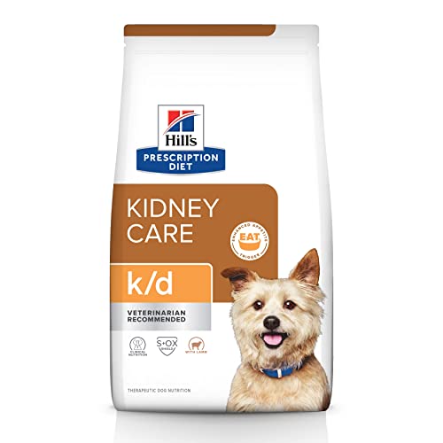 Hill's Prescription Diet k/d Kidney Care with Lamb Dry Dog Food, Veterinary Diet, 8.5 lb. Bag