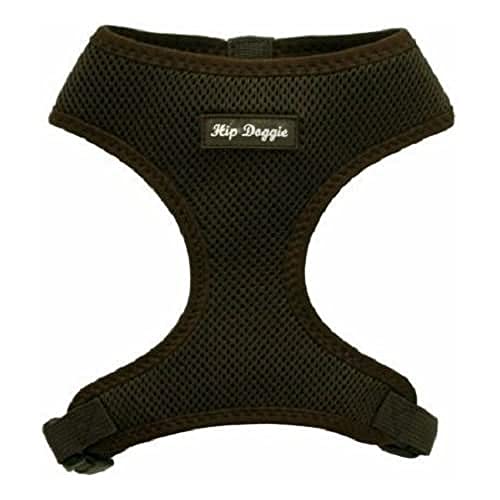 Hip Doggie Ultra Comfort Brown Mesh Harness Vest, Small