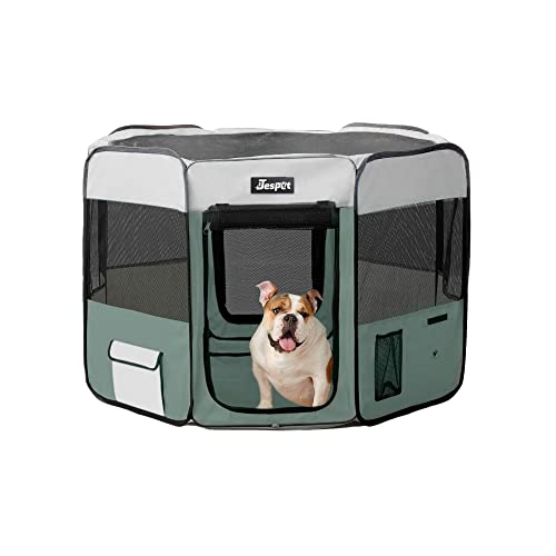 Best Indoor Dog Playpen 2024 Vet Ranch We Love Pets   Jespet 36 Pet Dog Playpens Portable Soft Dog Exercise Pen Kennel With Carry 