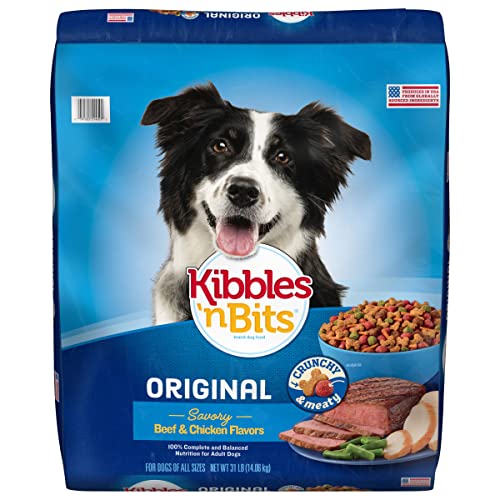 Kibbles 'n Bits Original Savory Beef & Chicken Flavor Dry Dog Food, 31 Pound Bag