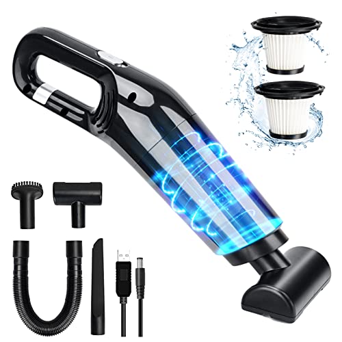 LAMA Handheld Car Vacuum Cleaner Cordless, Protable Rechargeable Vacuum with Strong Suction, Lightweight Dust Buster Hand Held for Car Home Office Desk Carpet Stairs Pet Hair Keyboard Cleaning