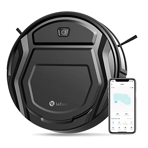 Lefant Robot Vacuum Cleaner with 2200Pa Powerful Suction,Tangle-Free,Wi-Fi/App/Alexa,Featured 6 Cleaning Modes,Self-Charging Slim Robotic Vacuum Cleaner, Ideal for Pet Hair, Hard Floor M210 Pro