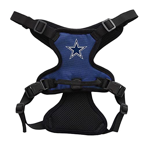 Littlearth Unisex-Adult NFL Dallas Cowboys Front Clip Pet Harness, Team Color, Small