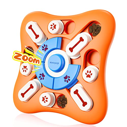 MateeyLife Dog Puzzle Toys, Treat for Mental Stimulation, Interactive Food Puzzles Toys Smart Dogs Brain Games, Enrichment Gifts Cat Puppy Small Medium Large