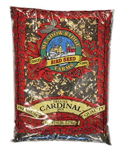 Meadow Ridge Farms Deluxe Cardinal Bird Seed Mix, 8-Pound Bag