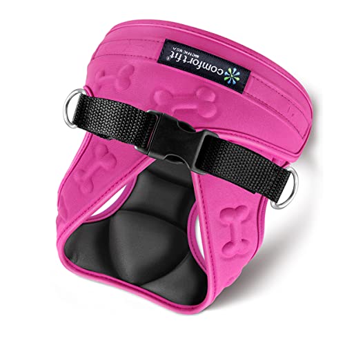 Metric USA Comfort Fit Step in Dog Harness Easy to Put on Adjustable Puppy Harness Padded Soft Vest Harness for Small and Medium Dogs Under 30 lbs, Pink, S, Chest 13-17”